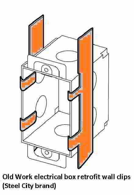 clip to hold electric box in place|electrical box replacement.